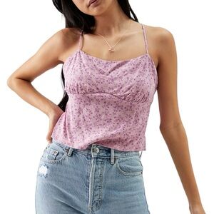 PacSun Kendall & Kylie Purple Floral Top